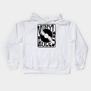 Vinyl Rules Kids Hoodie